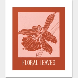 Floral Leaves Posters and Art